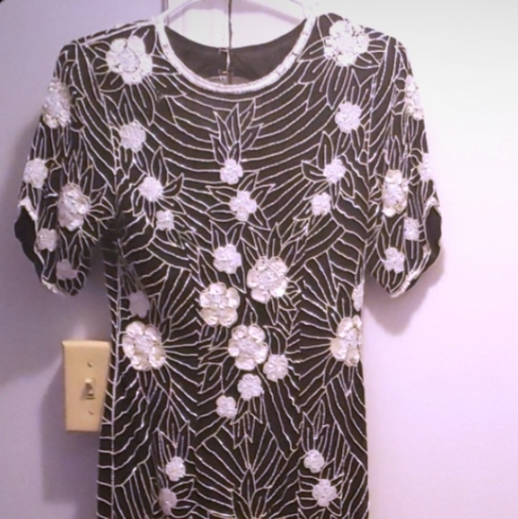 Vintage black and white dress - Picture 2 of 6